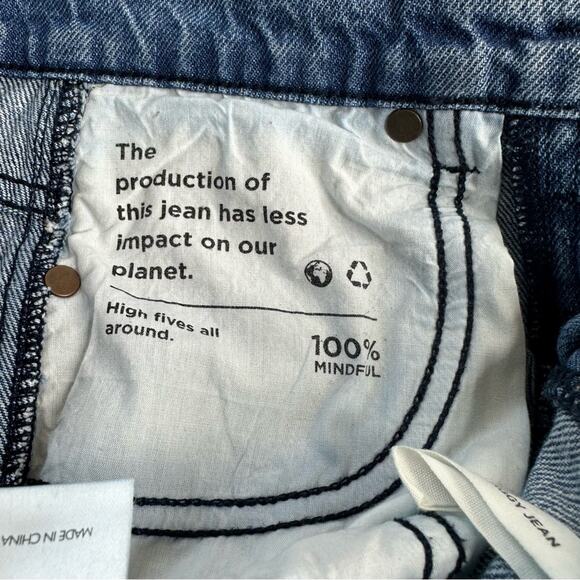 PacSun Eco Bandana Patch High Waisted Baggy Jeans Size 25 - Picture 10 of 15